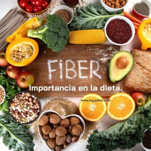 Importancia de la fibra en la dieta, nutrición, nutricionista clínica