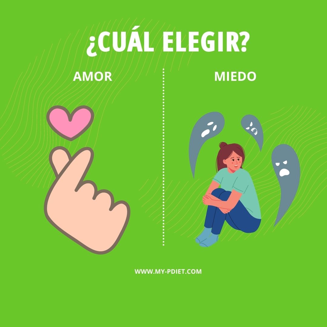 Frases motivadoras: Amor Vs miedo  - Nutrición