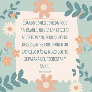 Frases saludables: comer saludable, nutricionista, nutricionista clínica