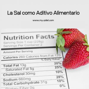 La Sal como Aditivo Alimentario, nutricionista, alimentación consciente