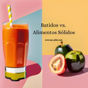 Descubre la Verdad: Batidos vs. Alimentos Sólidos en tu Dieta, nutricionista, alimentación consciente